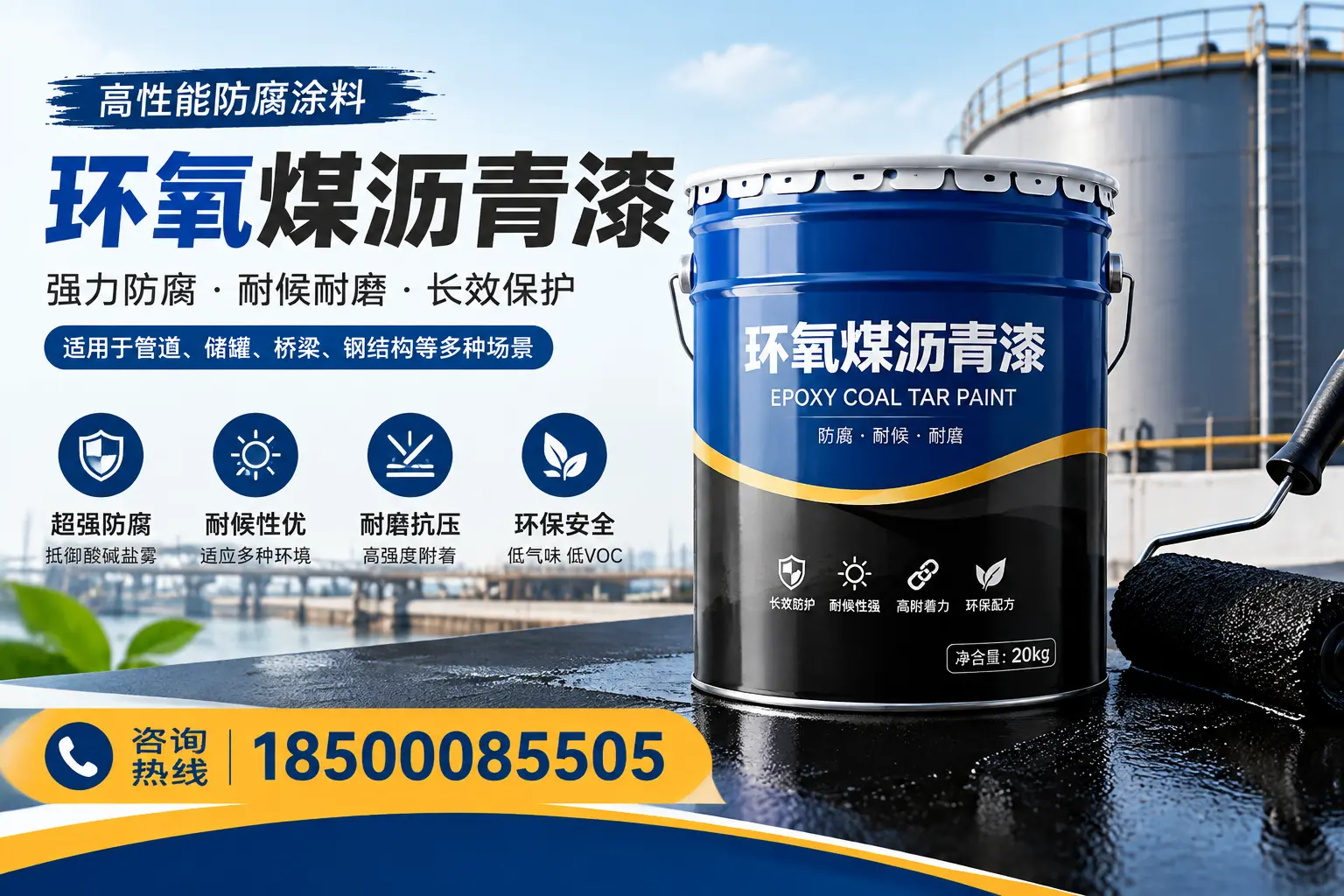 环氧煤沥青漆的施工步骤详解,可克达拉装修必备知识